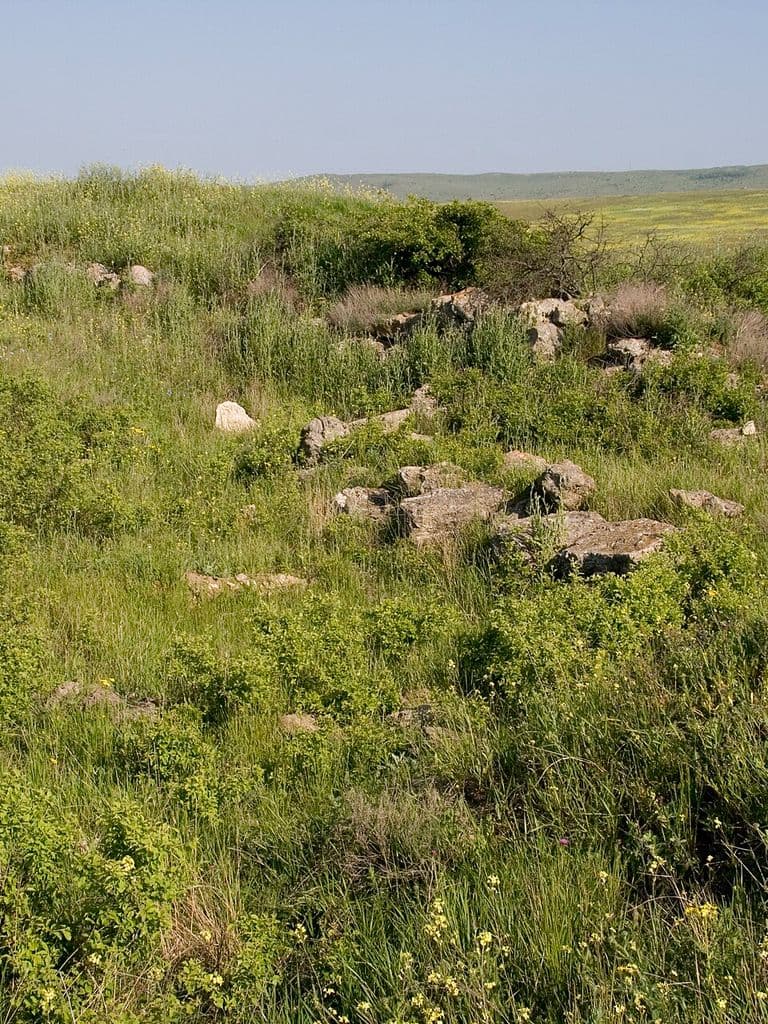 Раскопки античного городища Порфмий на холмах у Керченского пролива